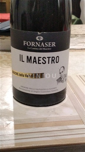 Vini Rouge sec Il Maestro Fornaser 2017 Italia Veneto Amarone della Valpolicella DOCG