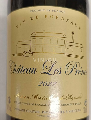 Bordeaux Château Les Prênes 2022