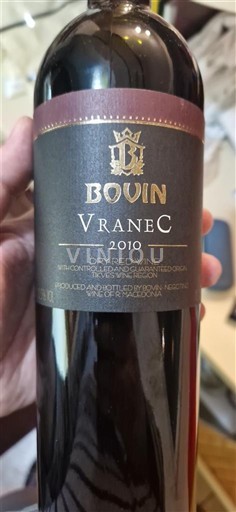 Вардарська долина Тіквеш Bovin Vranec 2010