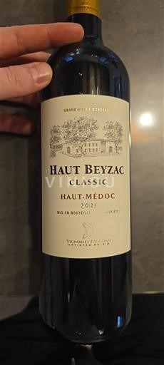 Bordeaux Haut-Médoc Château Haut Beyzac Classic 2021
