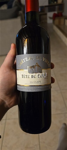 Víno Rouge sec Tête de Cuvée Château Vire 2022 Francie Languedoc La Clape AOC