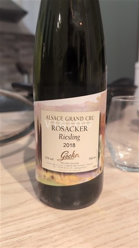 Alsace Grand Cru Gocker Rosacker Riesling 2018
