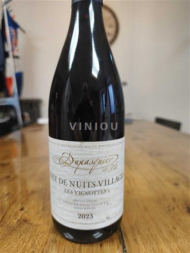 Burgundija Côte de Nuits Villages Dupasquier et Fils Les Vignottes 2023