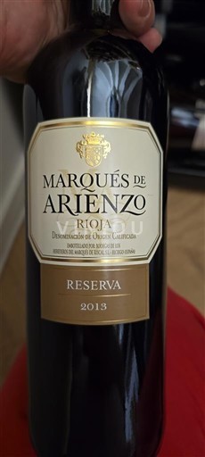 La Rioja Rioja Marqués de Arienzo Reserva 2013
