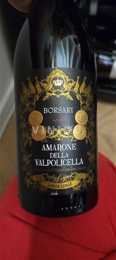 Vini Rouge sec Borsari 2018 Italia Veneto Amarone della Valpolicella DOCG