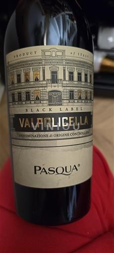Wines Rouge sec Black Label Pasqua 2024 Italy Wines of Veneto Valpolicella DOC