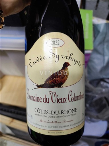 Údolí Rhôny Côtes-du-Rhône Domaine Vieux Colombier Syrrhapte 2022