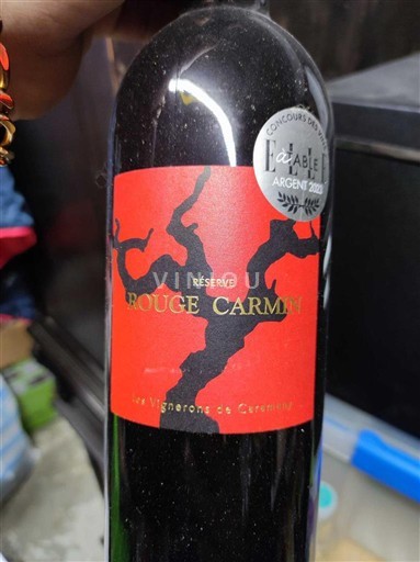Southwest Not Specified Les Vignerons de Carmaux Réserve Rouge Carmen Non-Vintage