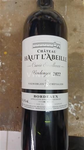 Bordeaux Château Haut l'Abeille Excellence 2022