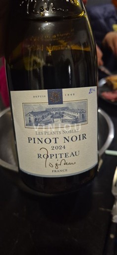 Viner Rouge sec Les Plants Nobles Ropiteau 2024 Frankrike Burgund AOC