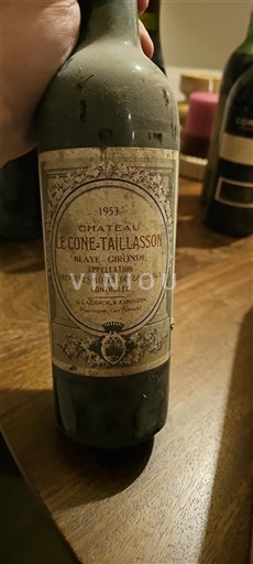 Bordeaux Nespecifikováno Château Le Cone-Taillasson 1953