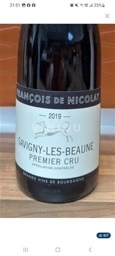 Burgundija Savigny-lès-beaune Premier Cru François de Nicolay 2019