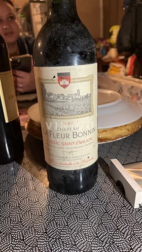 Bordeaux Lussac-Saint-Émilion Château La Fleur Bonnin 2000