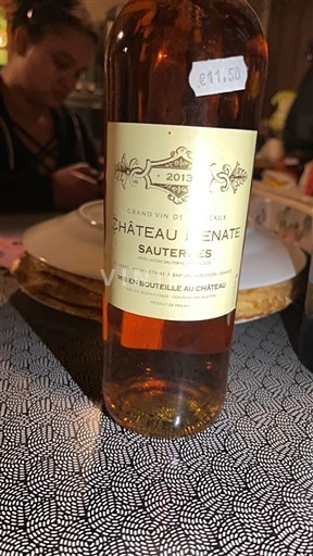 Bordeaux Sauternes Château Benatte 2013