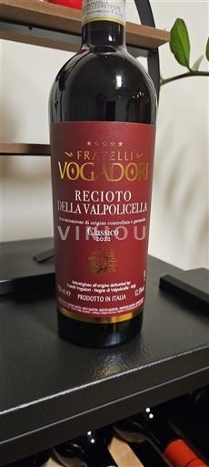 Veneto Recioto della Valpolicella Fratelli Vogadori Classico 2021