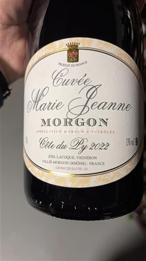 Beaujolais Morgon Joël Lacque Marie Jeanne 2022