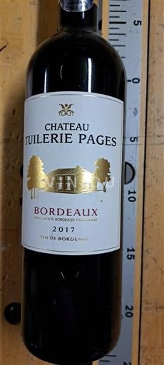 Бордо Château Tuilerie Pages 2017