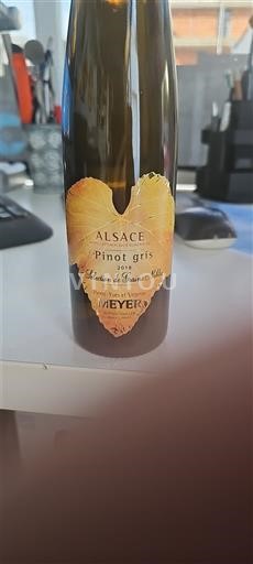 Viinit Blanc demi-sec Pinot Gris Vendanges Tardives Meyer 2018 Ranska Alsace Pinot Gris AOC Vendanges Tardives