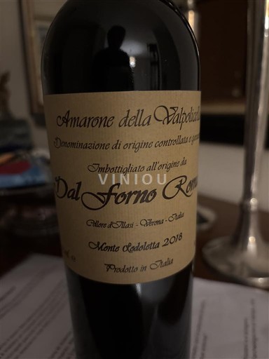 Benecija Amarone della Valpolicella Dal forno romano Monte Lodoletta 2018