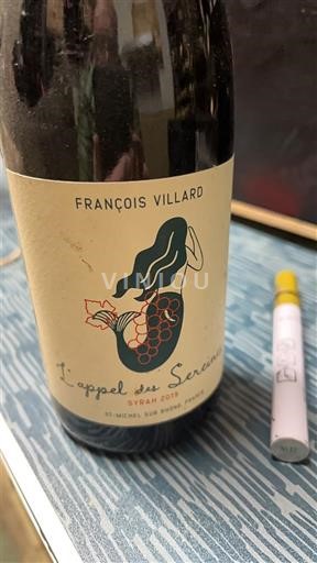 Vin Rouge sec L'appel des Sirènes François Villard 2019 France Vallée du Rhône Saint-Joseph AOC