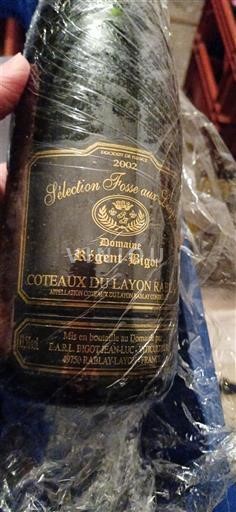 Dolina Loare Coteaux-du-Layon Domaine Régent Bigot Sélection Fosse aux Loups 2002