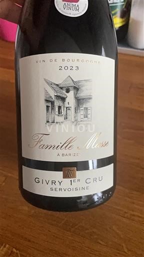 Бургундія Гіврі Premier Cru Famille Masse Servoisine 2023