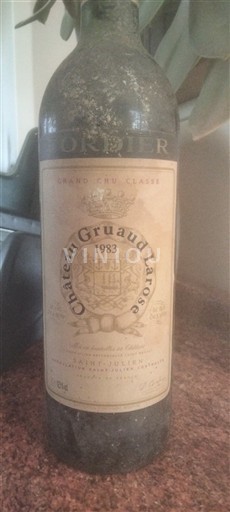Bordeaux Saint-Julien Grand Cru Château Gruaud Larose 1983