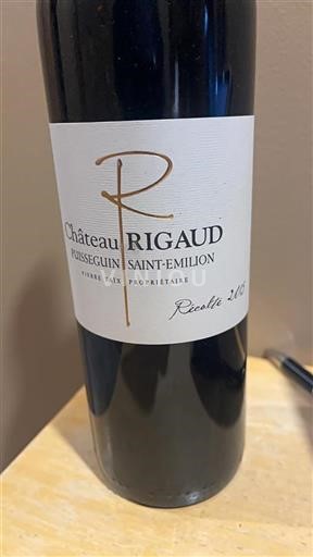 Bordeaux Puisseguin-saint-émilion Château Rigaud 2015