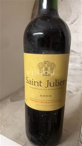 Burdeos Saint-Julien Grand Cru Château Léoville Poyferré 2004