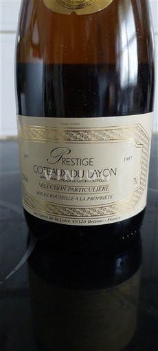 Dolina Loare Coteaux-du-Layon Prestige Sélection Particulière 1997
