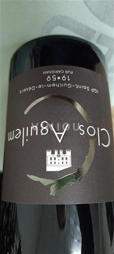 Лангедок та Руссійон Сен-Ґієм-ле-Дезер Clos Aguilem 19.49 Pur Carignan 2023
