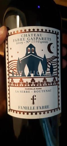 Languedoc Corbières-boutenac Château Fabre Gasparets Parcelle Rare La Serre 2019