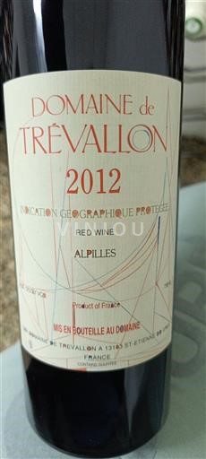 Alpy a Rhonské oblasti Alpilles Domaine Trévallon 2012