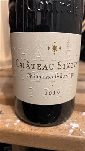 Rhônetal Châteauneuf-du-Pape Château Sixtine 2019