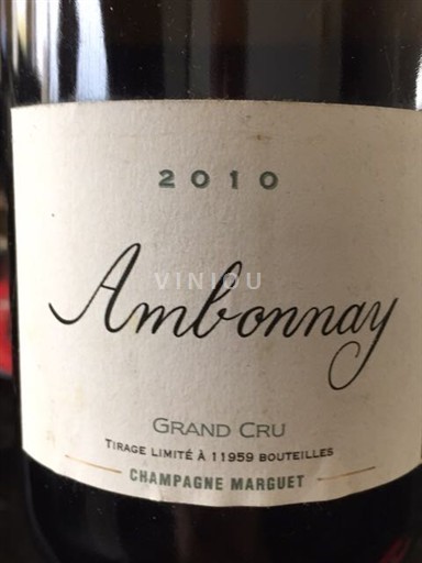 Champagne Champagner Champagne Marguet Ambonnay 2010