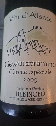 Alsazia Gewürztraminer Hebinger Spéciale 2009