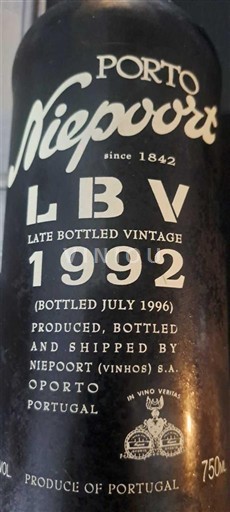 Bồ Đào Nha Porto Niepoort LBV (Late Bottled Vintage) 1992
