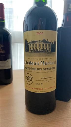 Bordeaux Saint-Émilion Grand Cru Grand Cru Château Martinet 2008