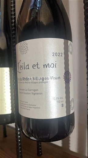 Víno Rouge sec Leïla et moi Domaine Le Garrigon 2022 Francie Údolí Rhôny Nespecifikováno AOC