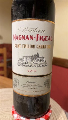 Bordeaux Saint-Émilion Grand Cru Grand Cru Château Magnan-Figeac 2013