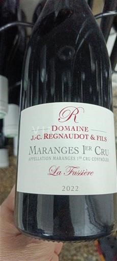 Бургундія Не вказано Premier Cru Domaine J.-C. Regnaudot & Fils La Fussière 2022