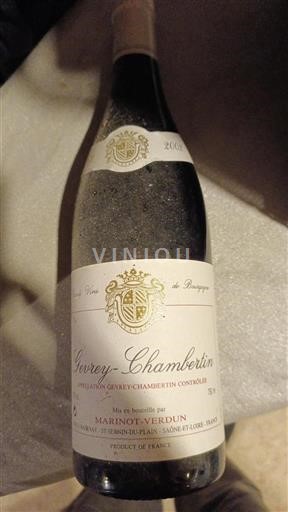 Burgundsko Gevrey-Chambertin Mahinot-Verdun 2002