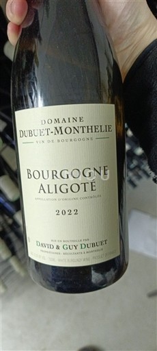 Bourgogne Bourgogne Aligoté Domaine BUET-MONTHELIE 2022