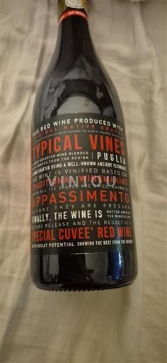 Pouilles Typical Vines Special Red Wine Non Millésimé