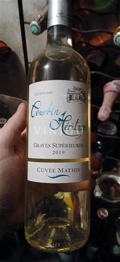 Bordéus Graves Supérieures Domaine Courtin Héritage Mathis 2019