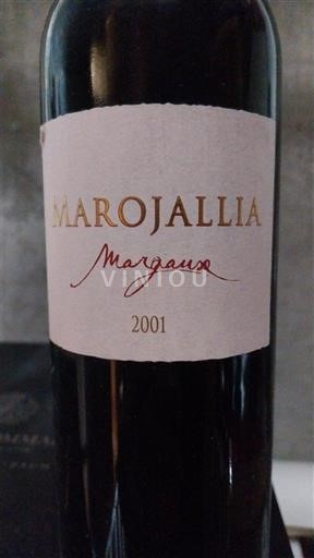 Bordeaux Margaux Marojallia 2001