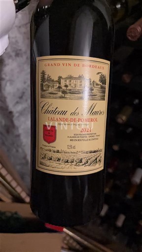 Бордо Лаланд-де-Помроль Château S Moines 2021