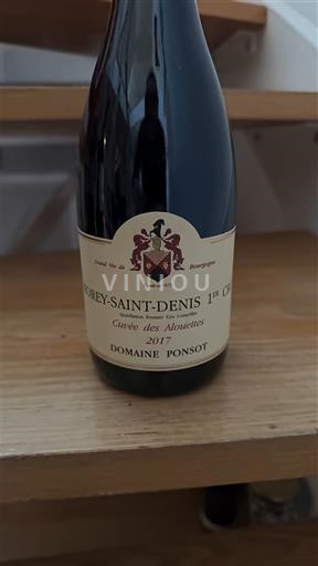 Bourgondië Morey-saint-denis Premier Cru Domaine Ponsot des Alouettes 2017