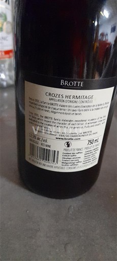 Thung lũng Rhône Crozes-hermitage Brotte Không niên vụ