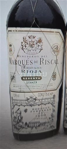 La Rioja Rioja Marqués de Riscal Reserva 1989